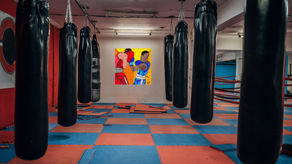 BOXE ROSSO E BLEU