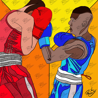 BOXE ROSSO E BLEU